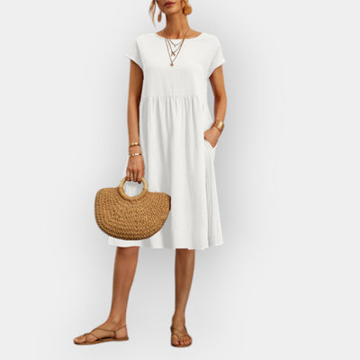 Midi dress with clean lines