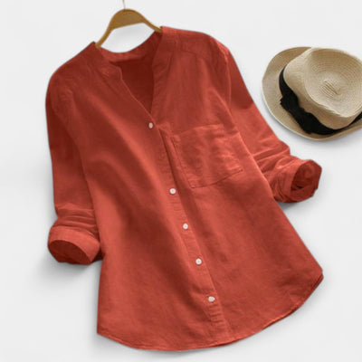 Loose linen and cotton shirt