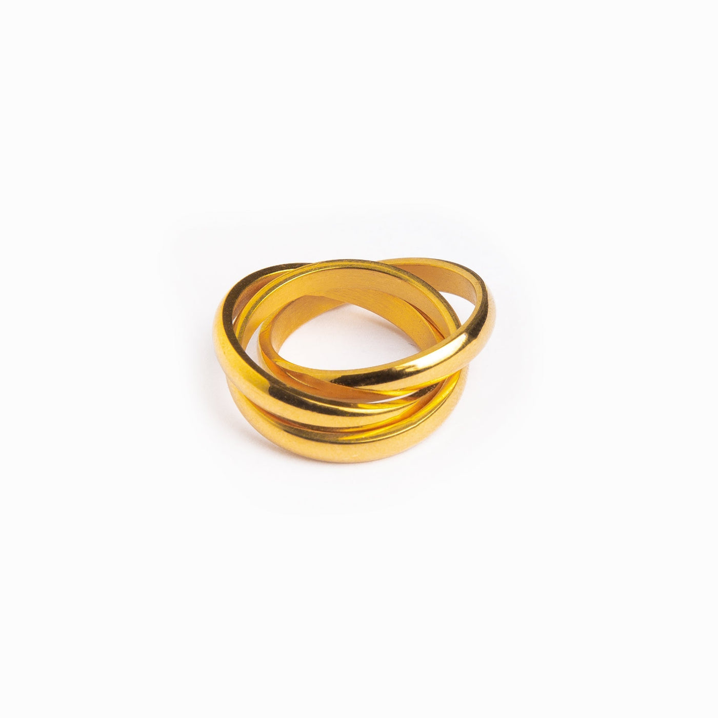 Golden trinity ring