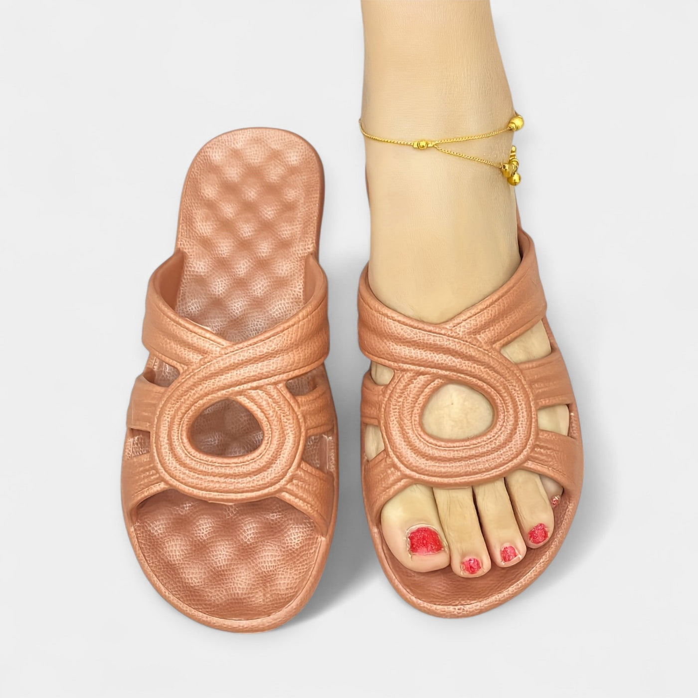 Interlocking Strap Pool Slide Sandals