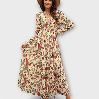 Floral print maxi dress