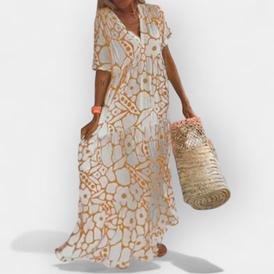 Airy summer dress with a pattern