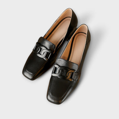 Comfortable square-toe loafers