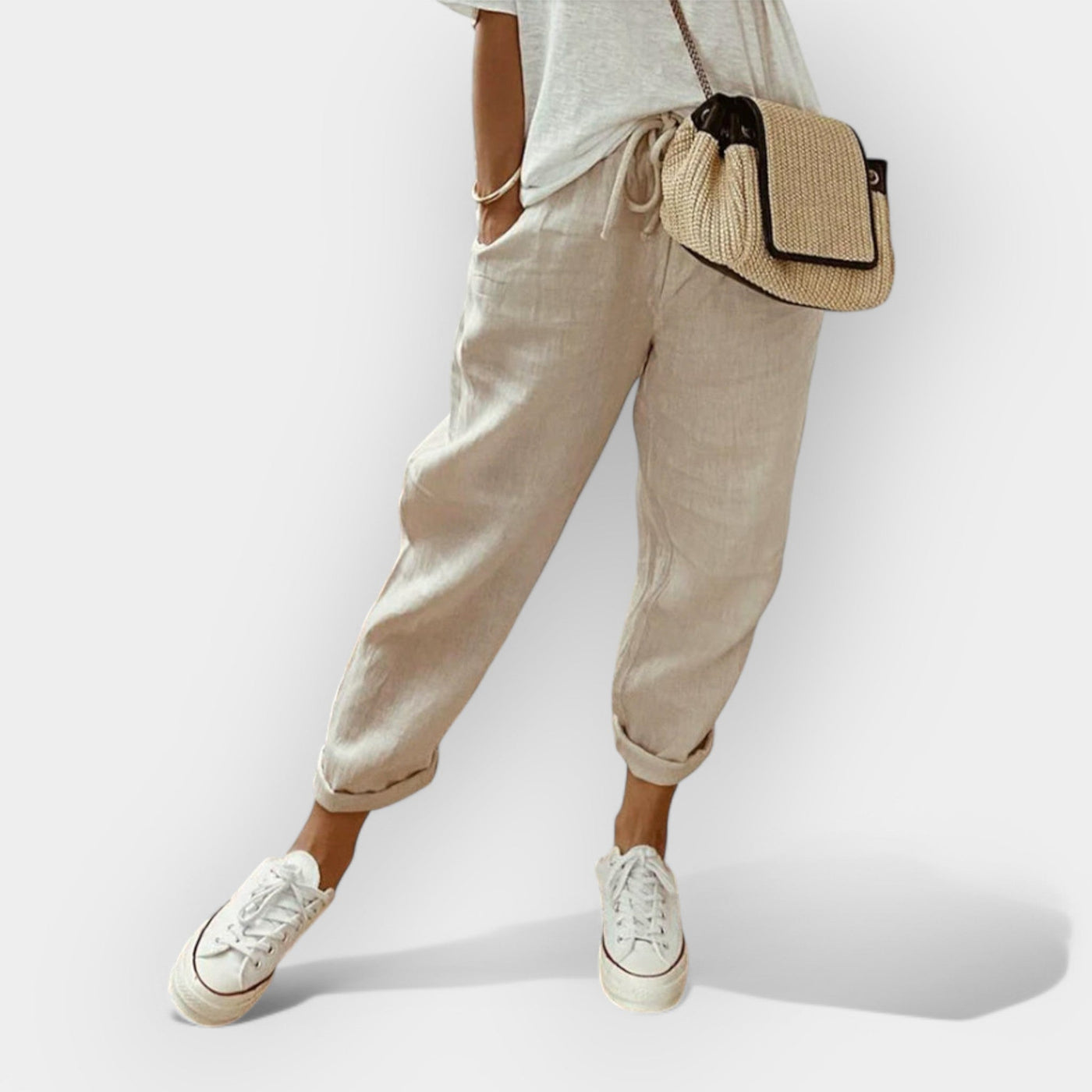 Lightweight linen pants