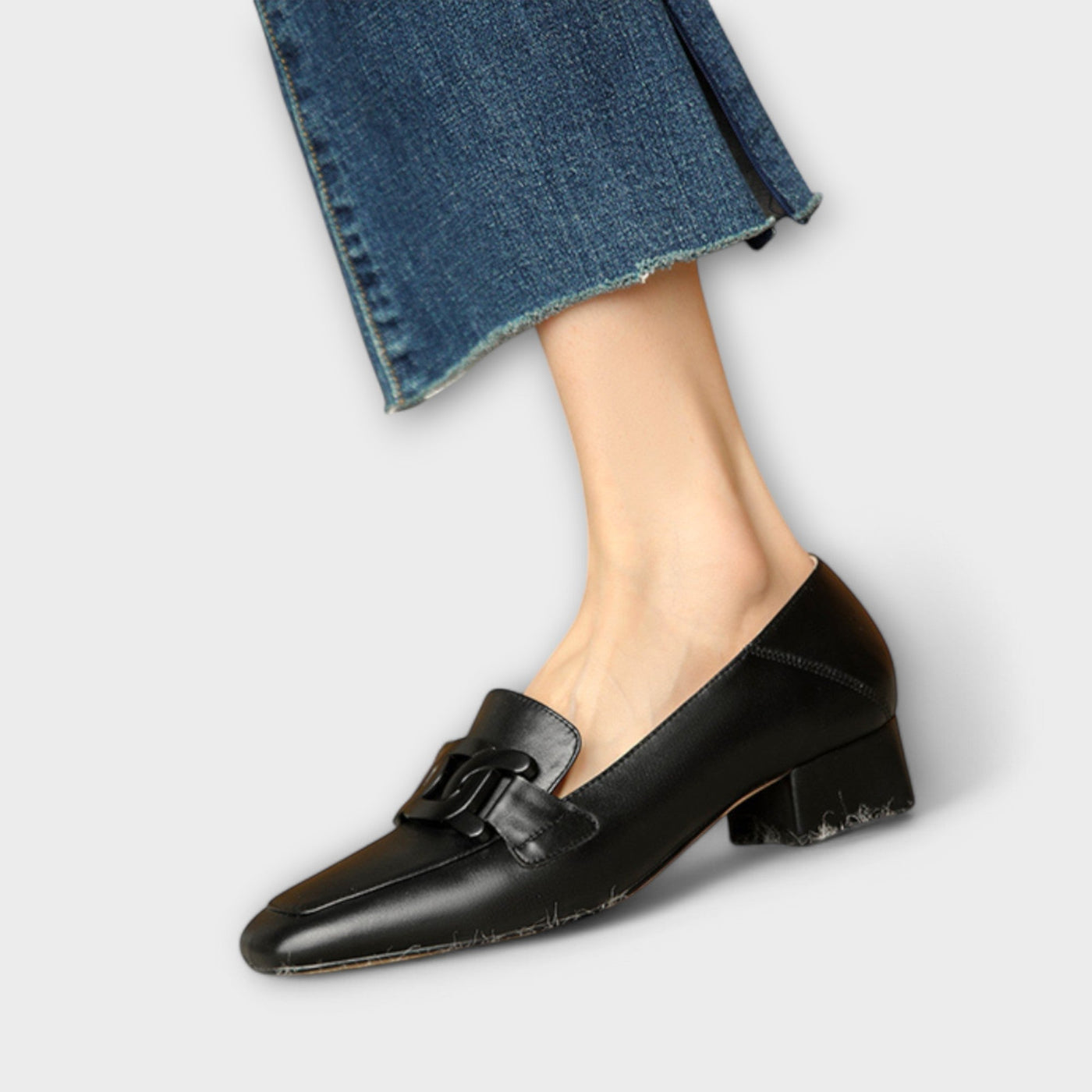 Comfortable square-toe loafers