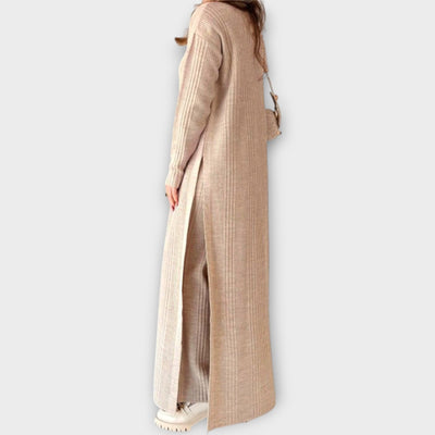 Knitted maxi dress with a loose cut