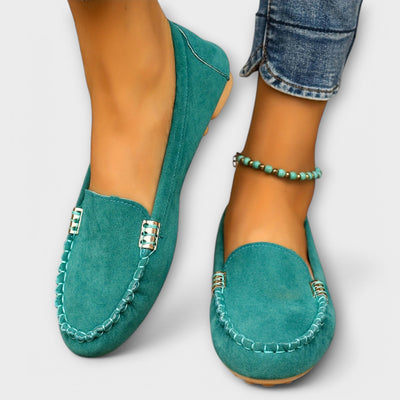 Vibrant driving moccasins
