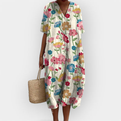 Floral dress for warm days