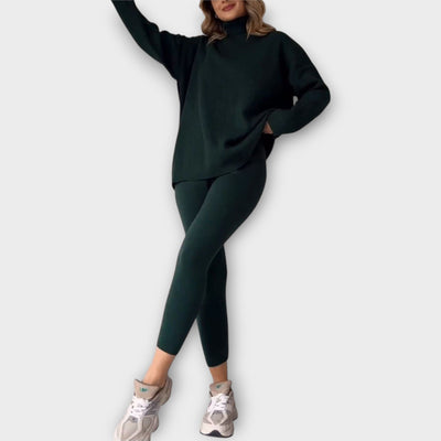 Knitted set with a modern aesthetic