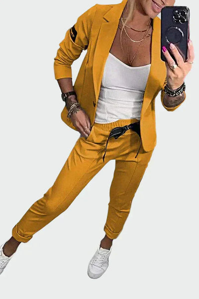 An effortlessly elegant two-piece suit