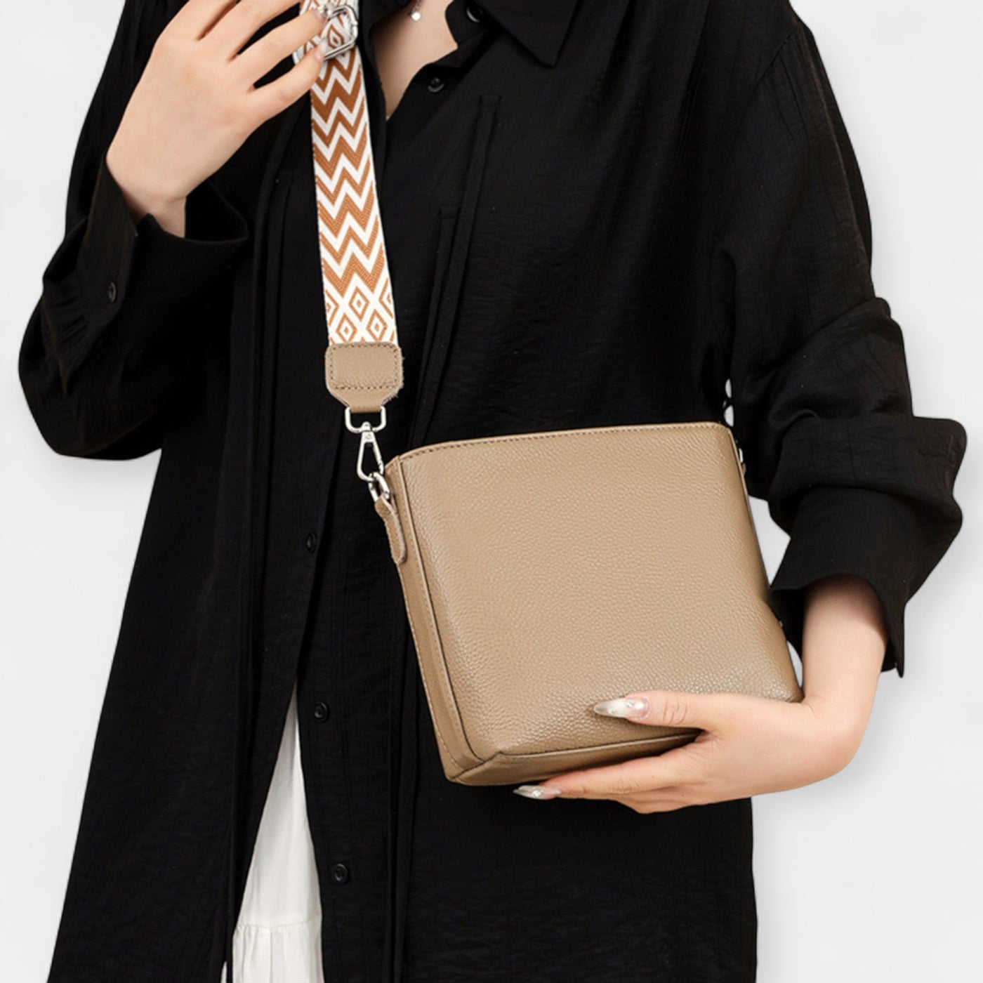 Shoulder bag with strap