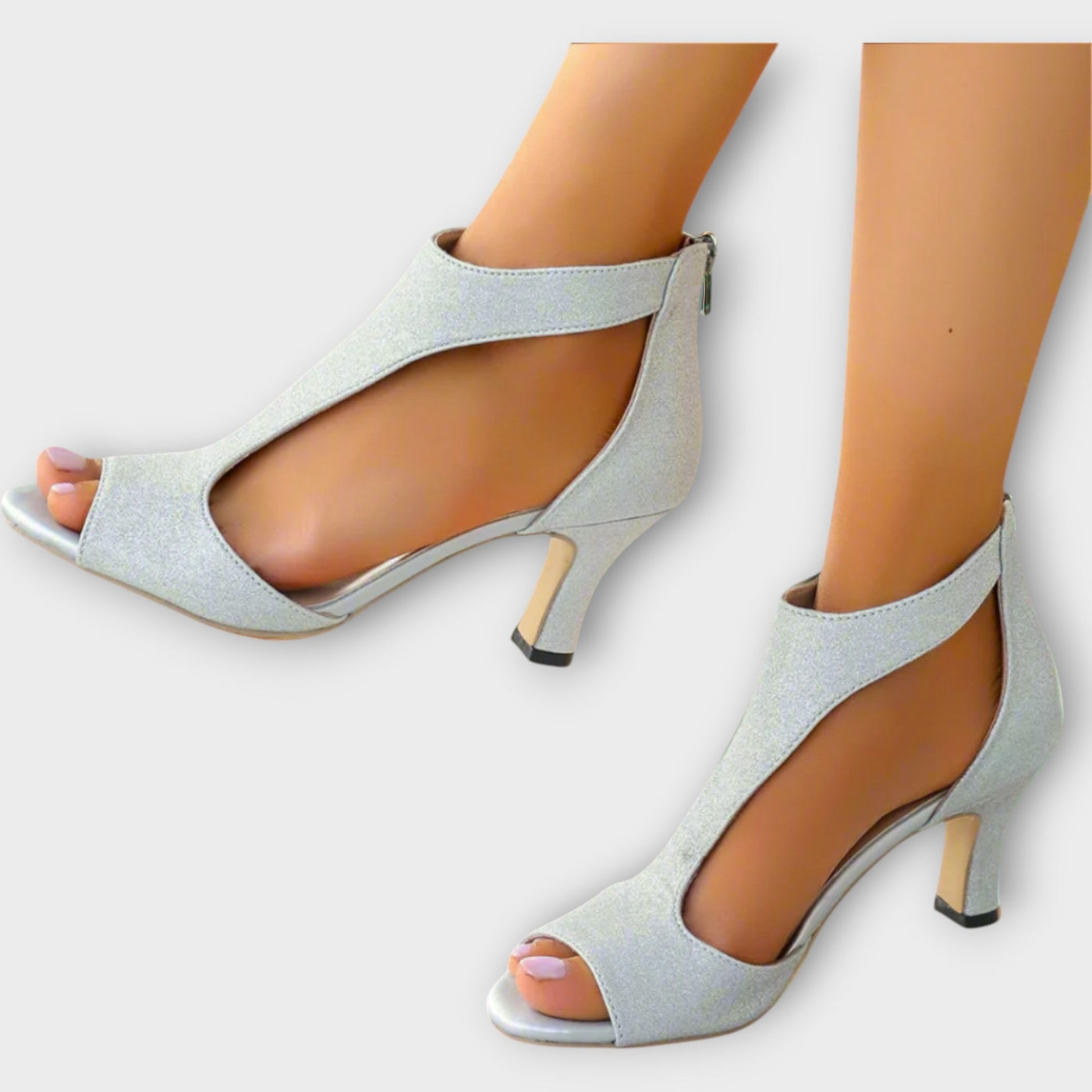 Stylish and comfortable heeled sandals