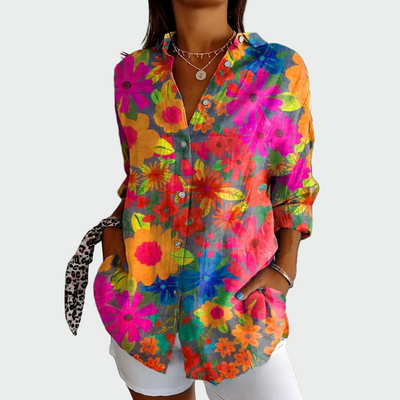 Stylish floral print shirt