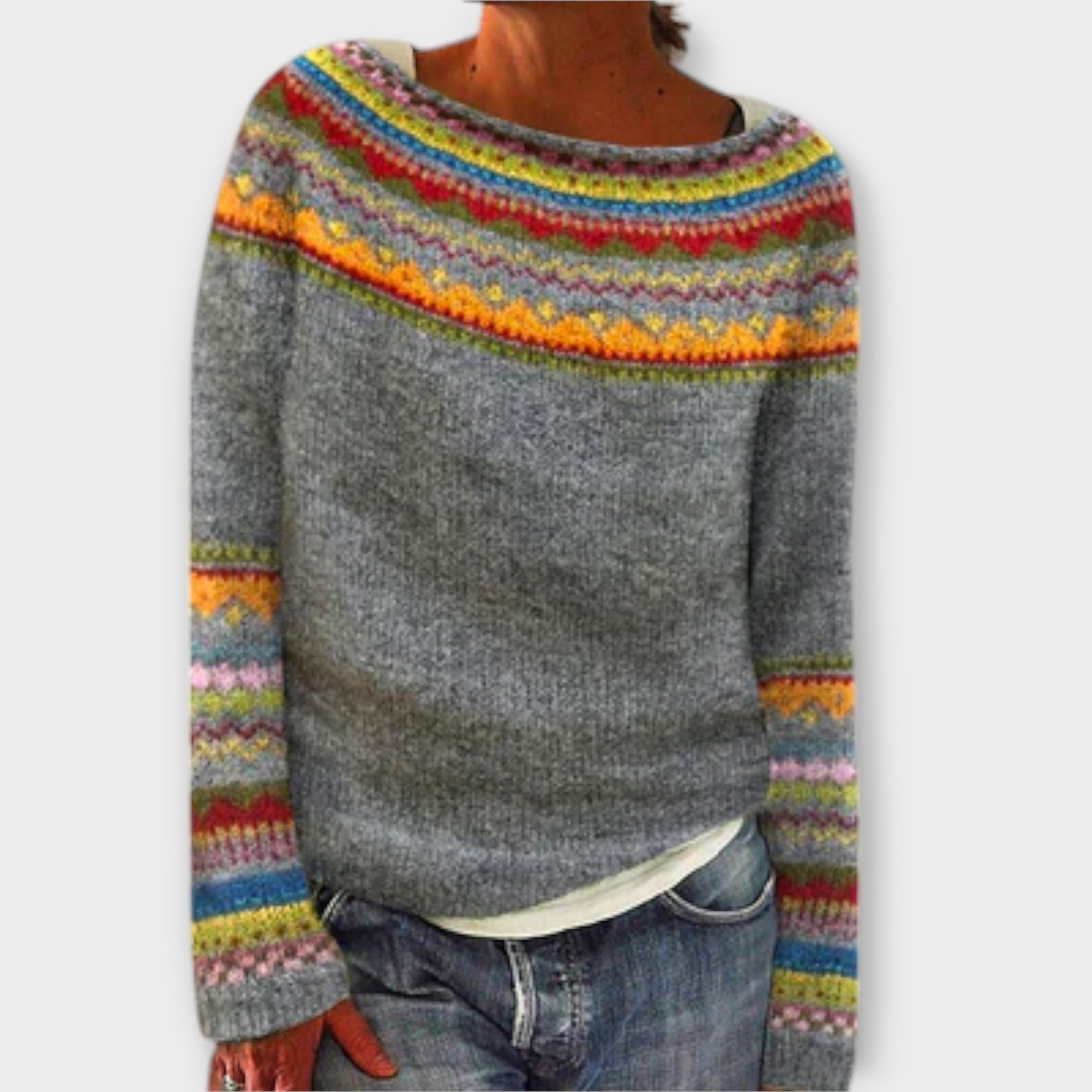 Vintage knitted sweater for women