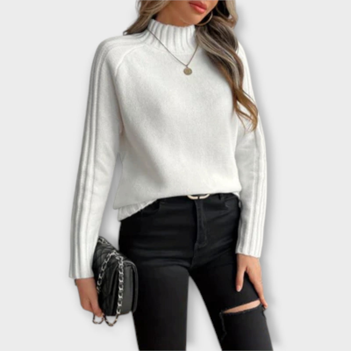 Elegant knitted sweater