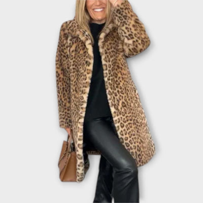 Leopard print coat