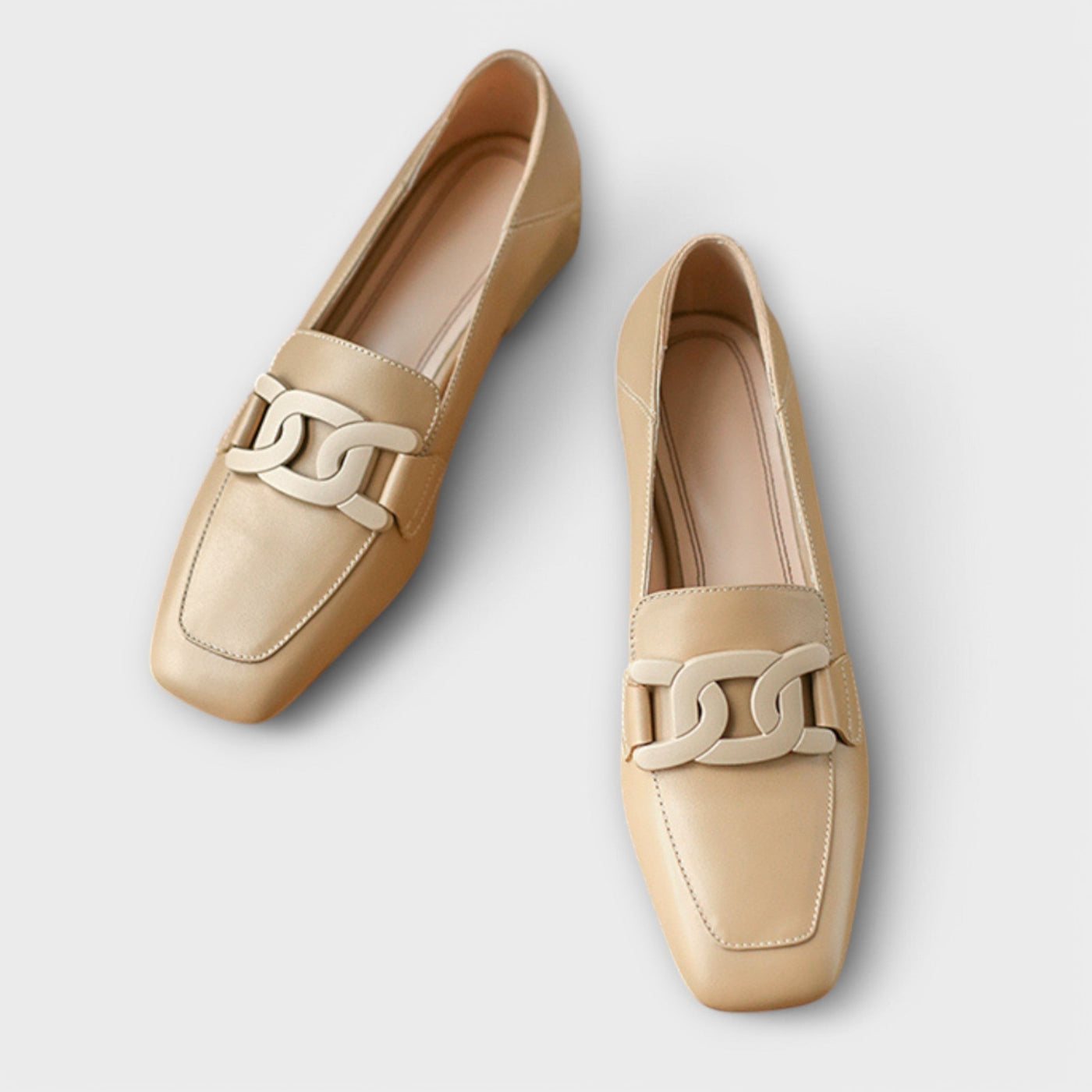 Comfortable square-toe loafers