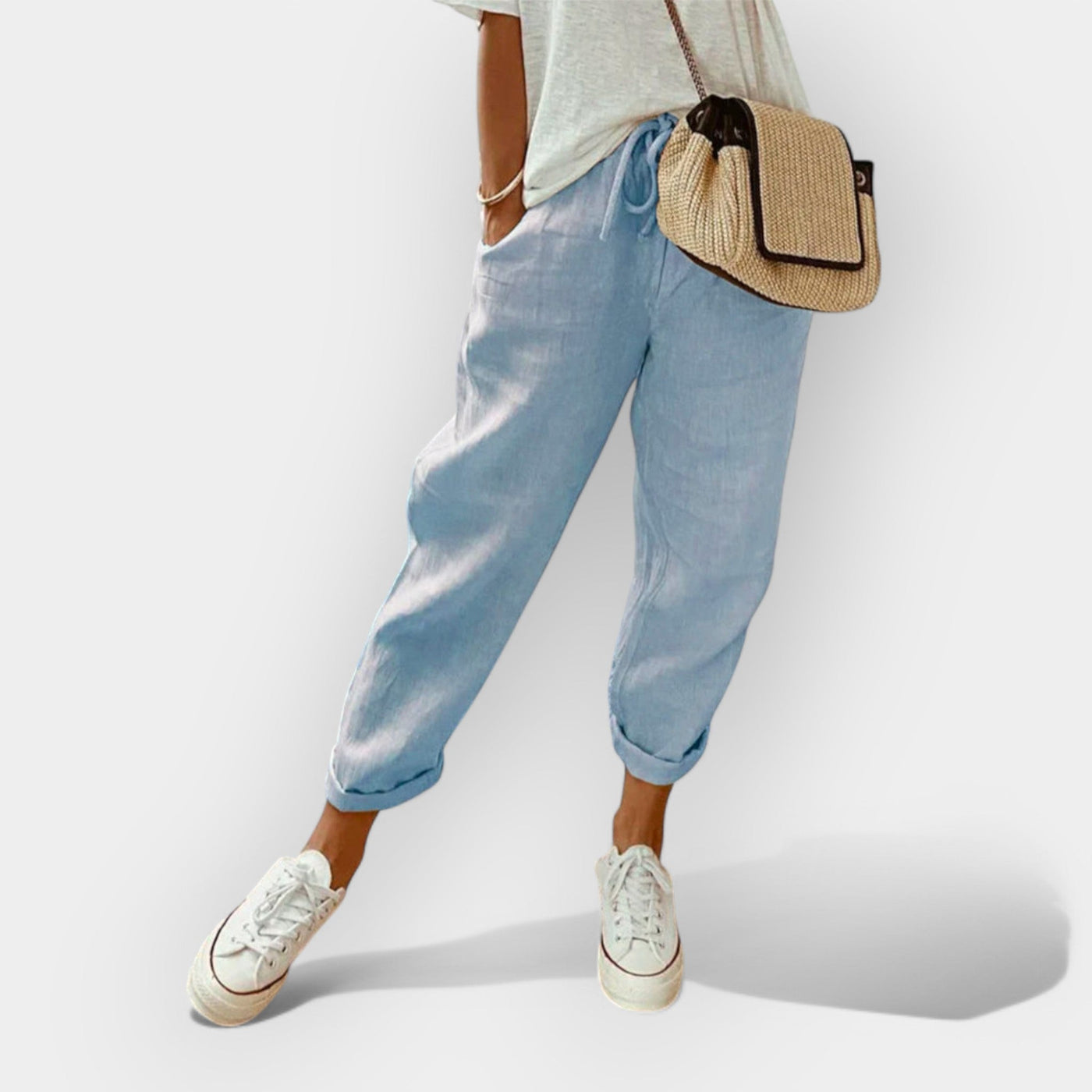 Lightweight linen pants