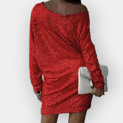 Evening dress with sequins