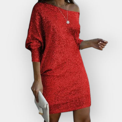 Evening dress with sequins