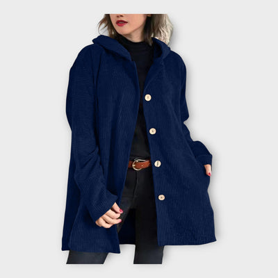 Long casual hooded jacket