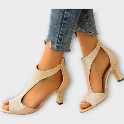 Stylish and comfortable heeled sandals