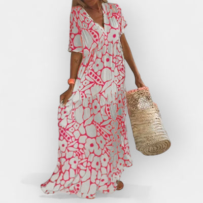 Airy summer dress with a pattern