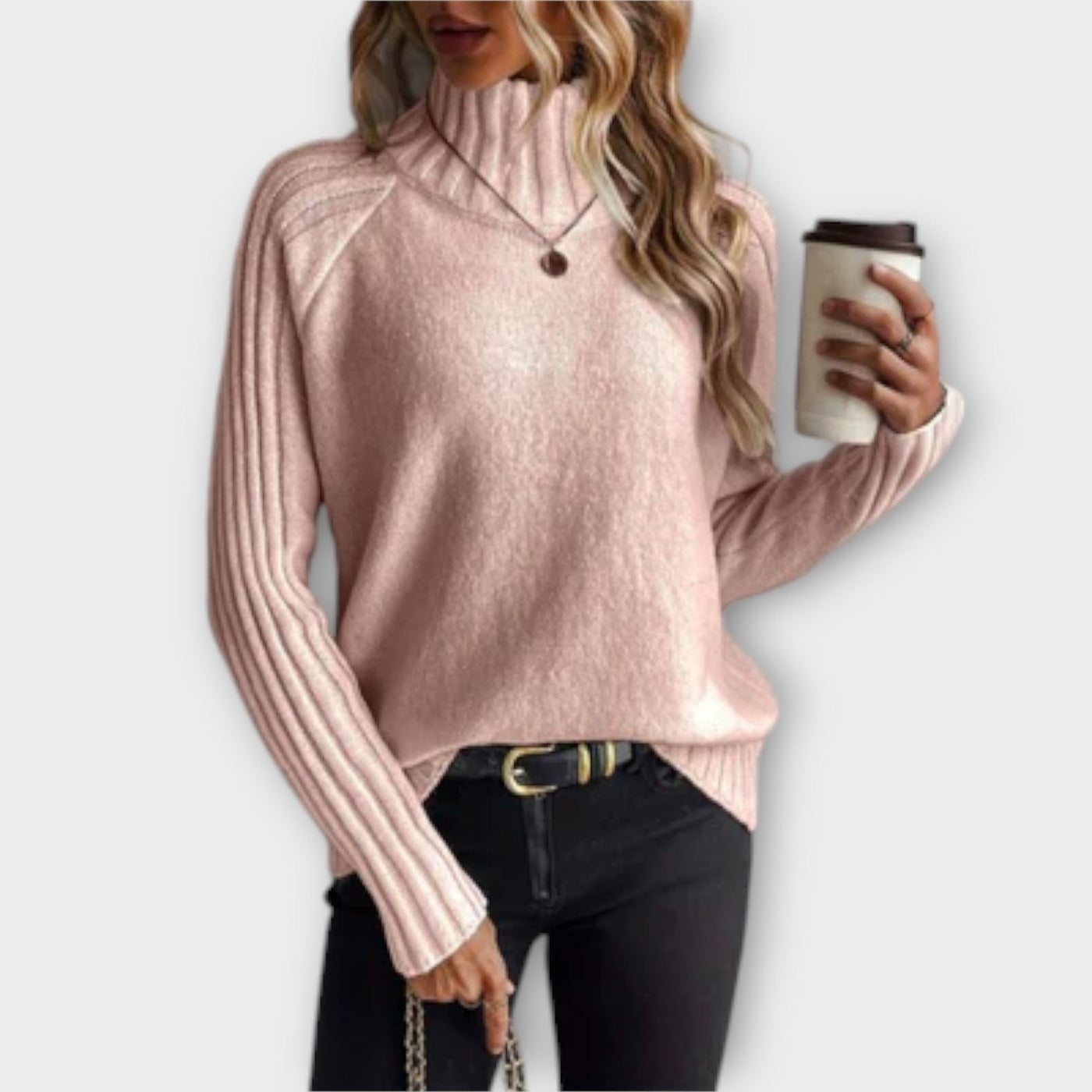 Elegant knitted sweater