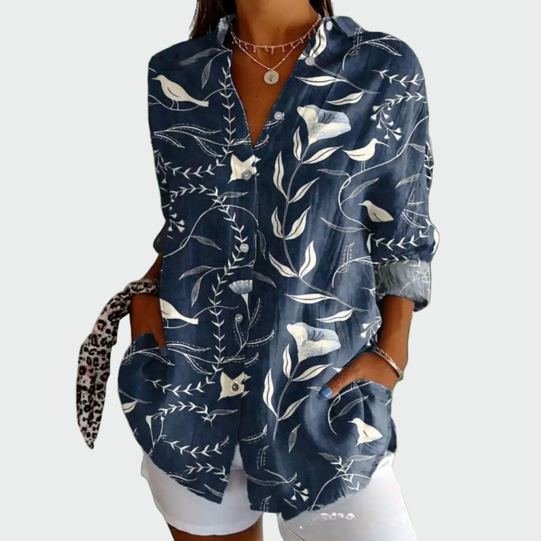 Stylish floral print shirt