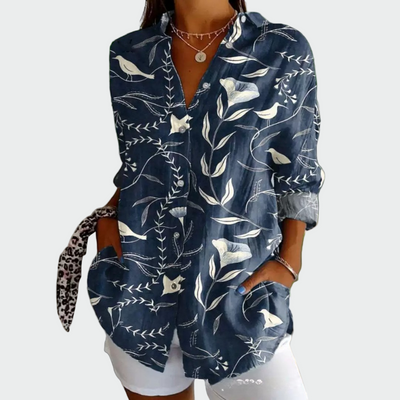 Stylish floral print shirt