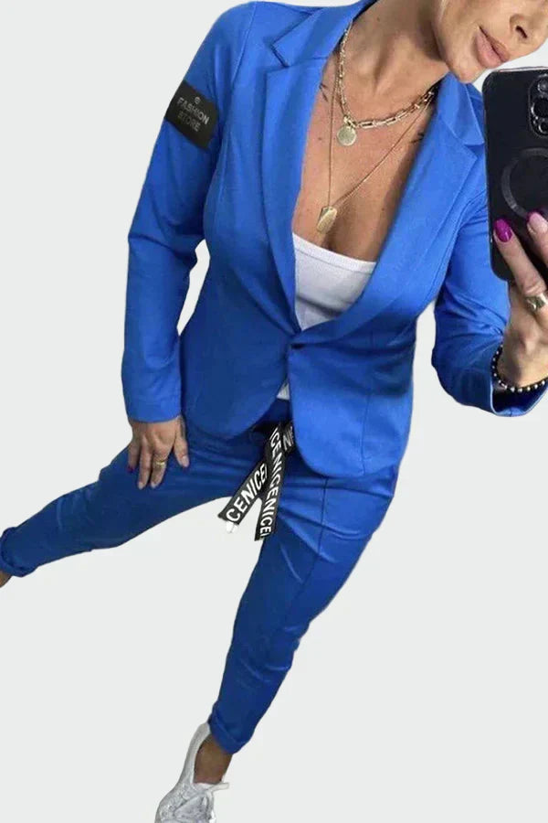 An effortlessly elegant two-piece suit