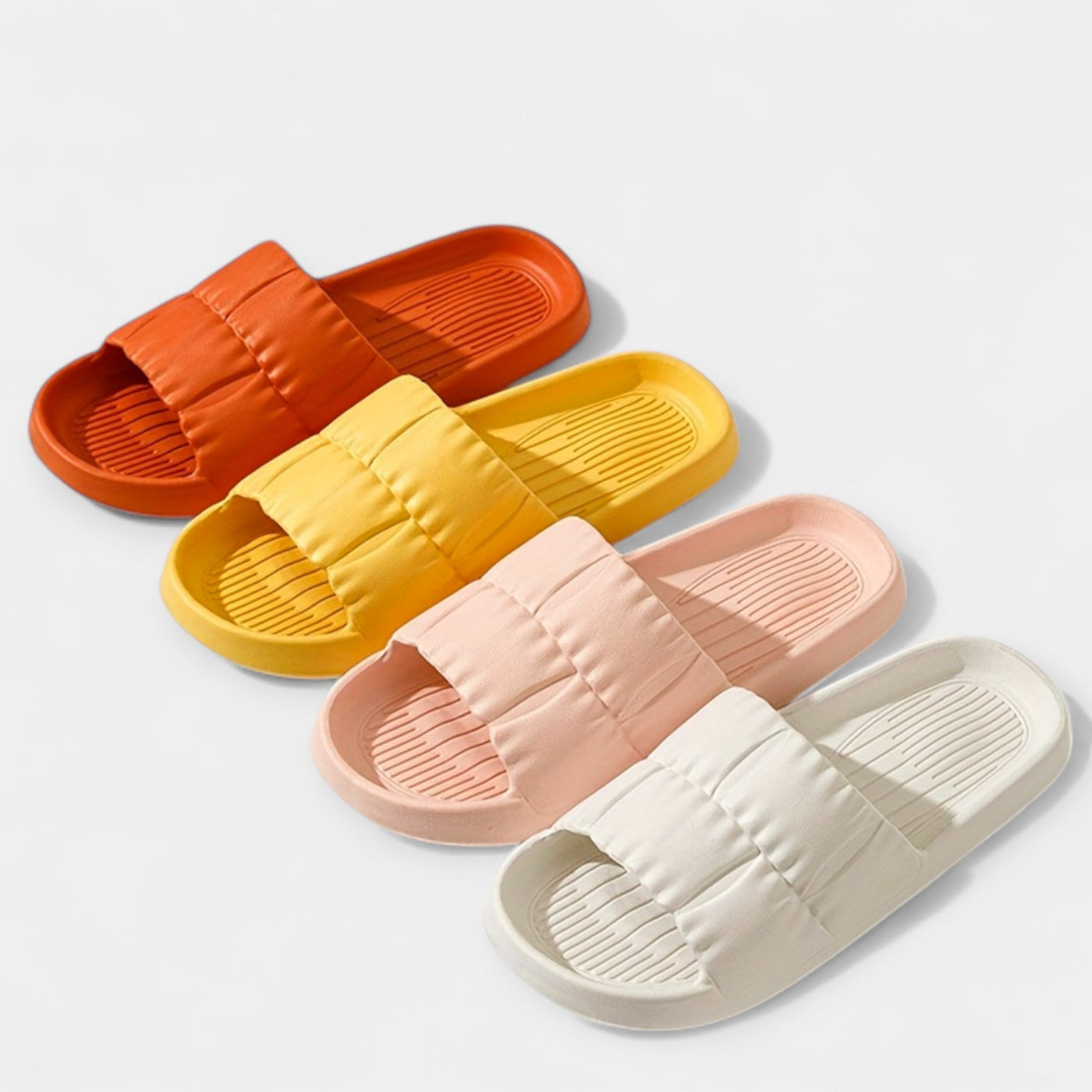 Padded Texture Comfort Slide Sandals