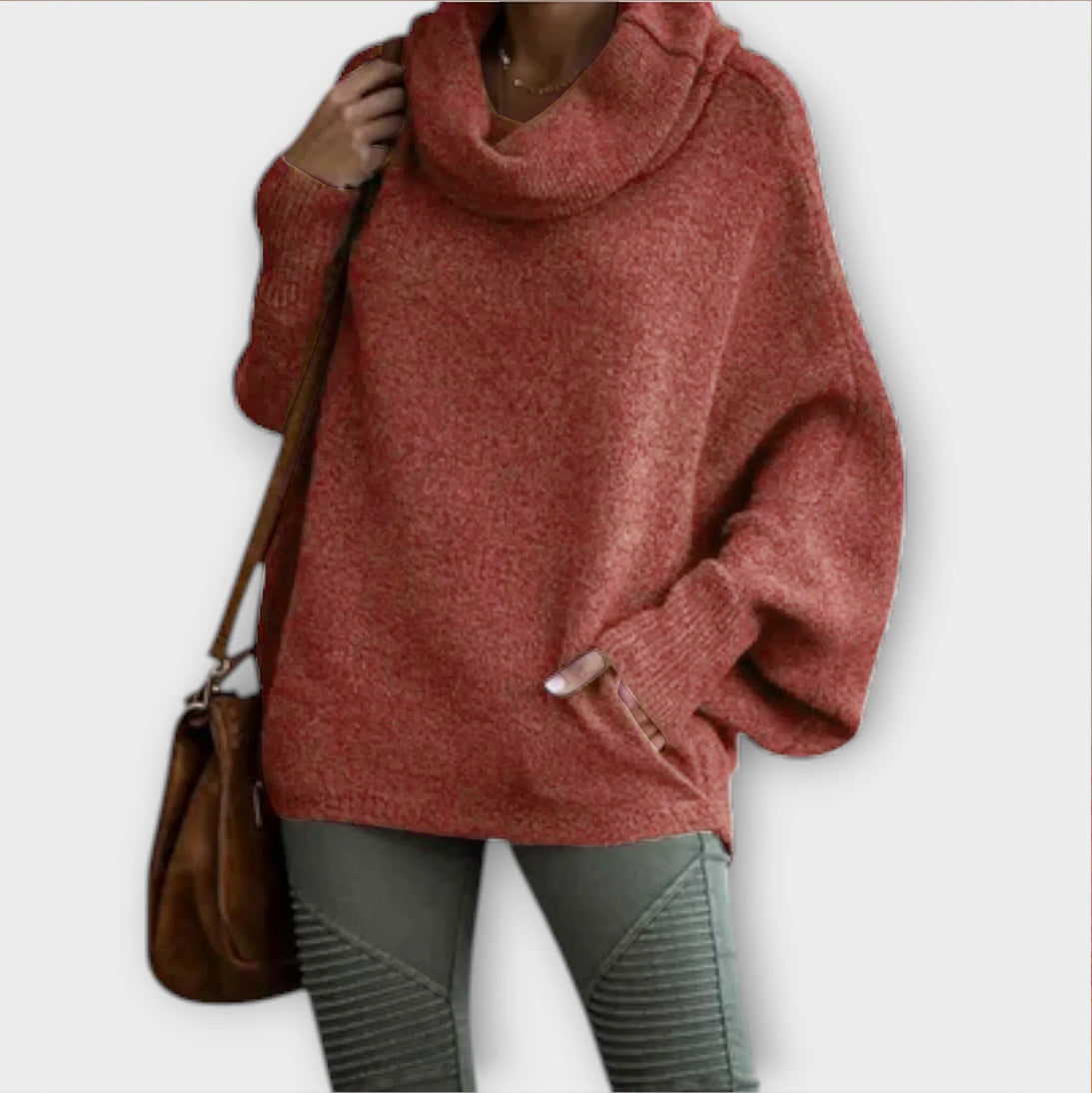Elegant high-neck sweater