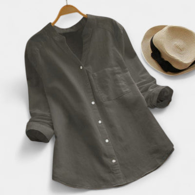 Loose linen and cotton shirt