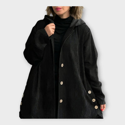 Long casual hooded jacket