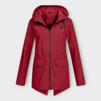 Stylish waterproof hooded jacket