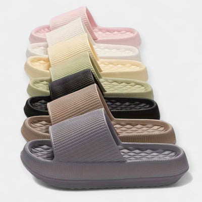 Cushioned Texture Comfort Slide Sandals