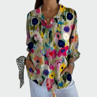 Stylish floral print shirt