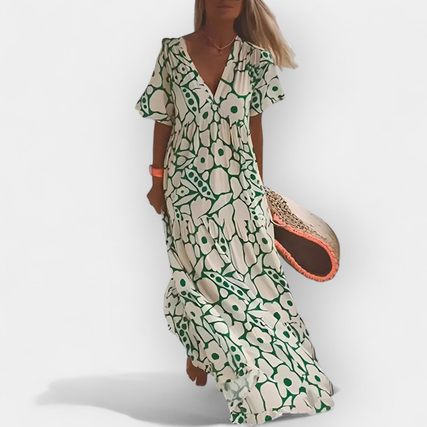 Airy summer dress with a pattern