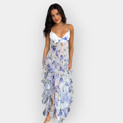 Maxi dress with ruffles