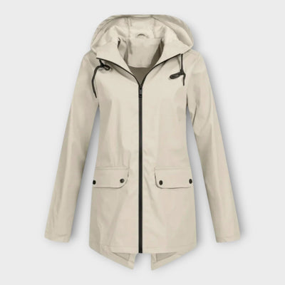 Stylish waterproof hooded jacket