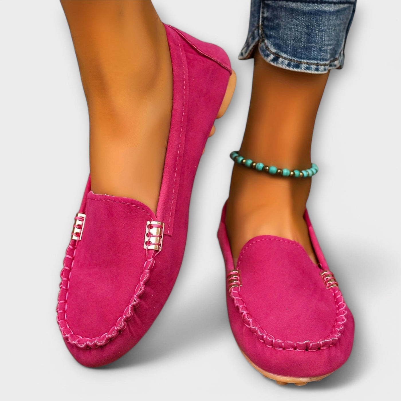 Vibrant driving moccasins