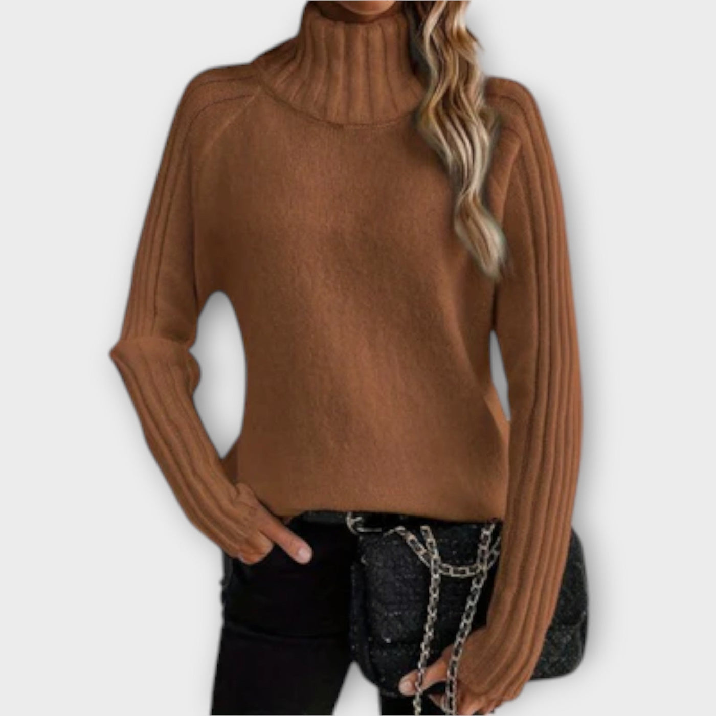 Elegant knitted sweater