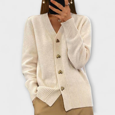 Women's V-neck sweater