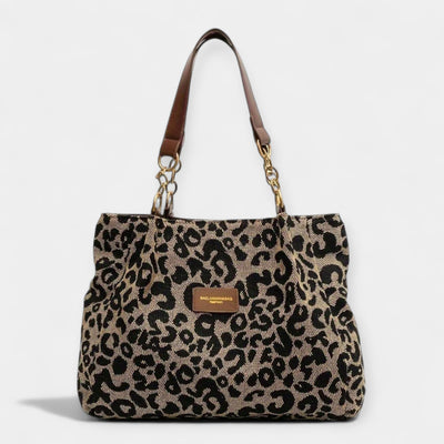 Animal print shoulder bag