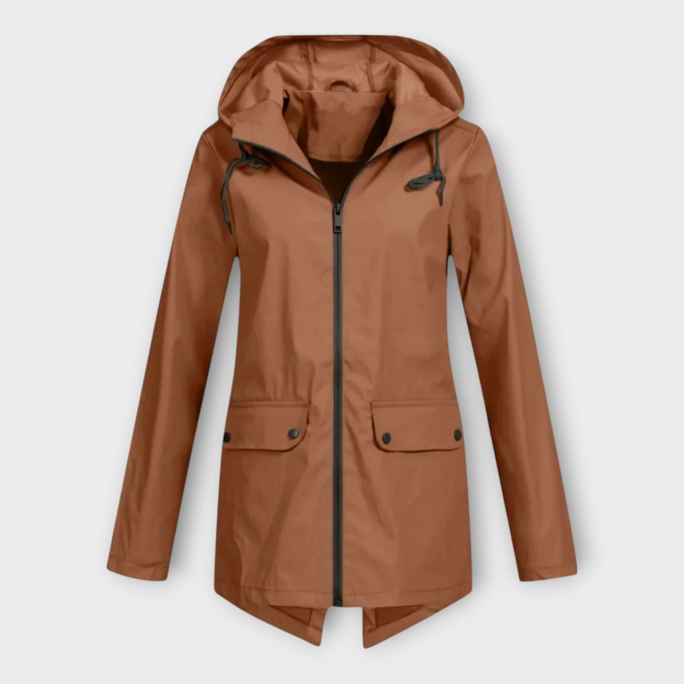 Stylish waterproof hooded jacket