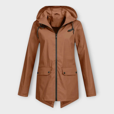 Stylish waterproof hooded jacket