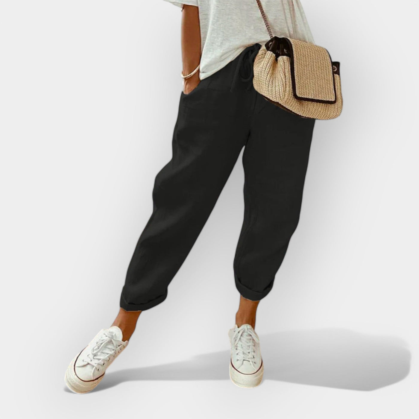 Lightweight linen pants