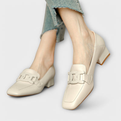 Comfortable square-toe loafers