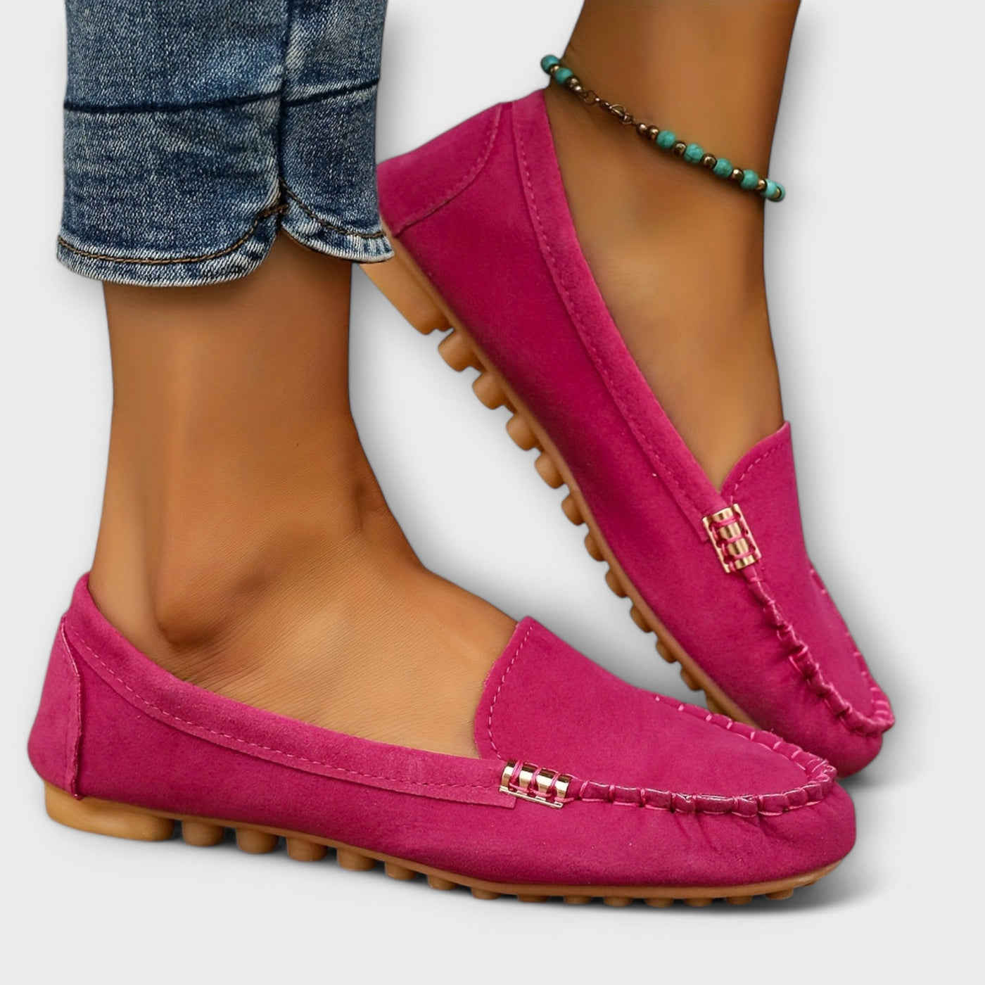 Vibrant driving moccasins